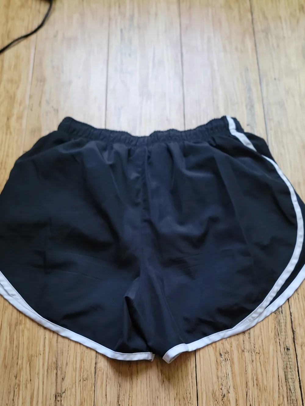 Nike Black Running Shorts with White Trim
